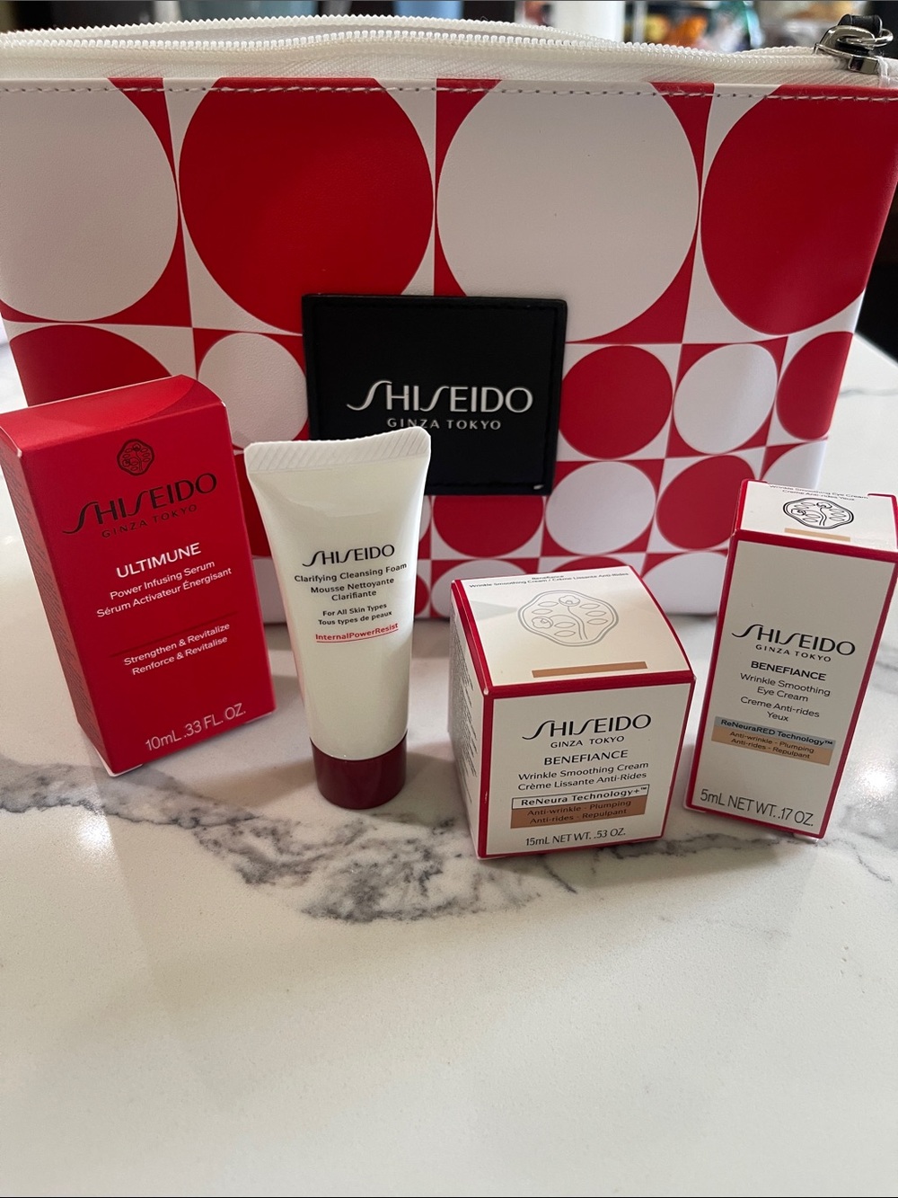 Shiseido set 5 pieces